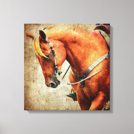 Western Sorrel Horse Canvas Afdruk