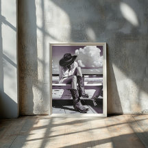 Western Soul - Poster d'une fille Imprimer