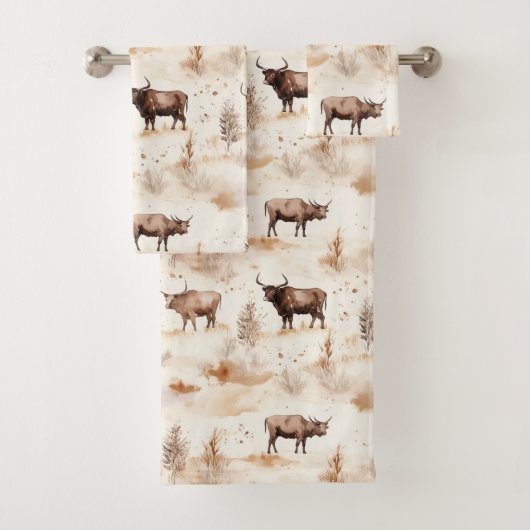 Western Southwest Animal Highland Cow (En situation)