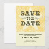 Western sparen de Datum Save The Date (Voorkant / Achterkant)