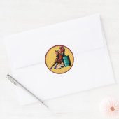 Western Sticker Cowgirl Barrel Racing (Enveloppe)