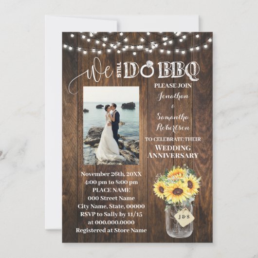 Western Sunflowers We still do Wedding Anniversary Kaart (Voorkant)