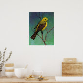 Western Tanager, affiche d'art faunique (Cuisine)
