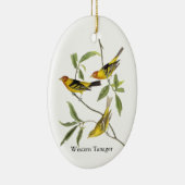 Western Tanager - John James Audubon Keramisch Ornament (Rechts)