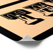 Western teken ~ De waterkant Poster (Hoek)