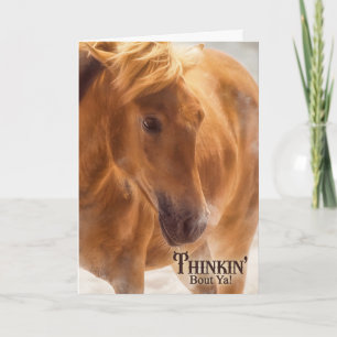 Western thema Horse Lover Thinking of You Kaart