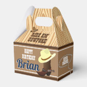 Western thema Ventiekader Bedankdoosjes (Achterkant)