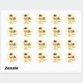 Western Thème Cute Baby Cowboy Stickers amusants (Feuille)