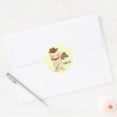 Western Thème Cute Baby Cowboy Stickers amusants (Enveloppe)