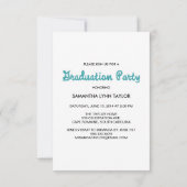 Western Thème Graduation Party Mini Invitation (Dos)