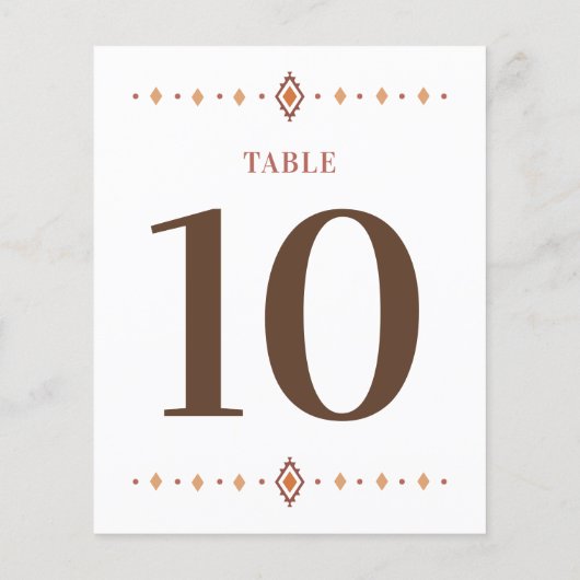 Western Trouwtafel nummer (Achterkant)