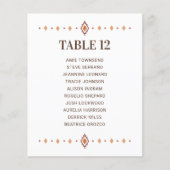 Western Trouwtafel Nummer met Gast Namen (Voorkant)