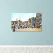 Western Uitzicht uit Holly Street Canvas Afdruk (Insitu (Houten vloer))