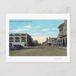 Western Uitzicht uit Main StreetVisalia, CA2 Briefkaart