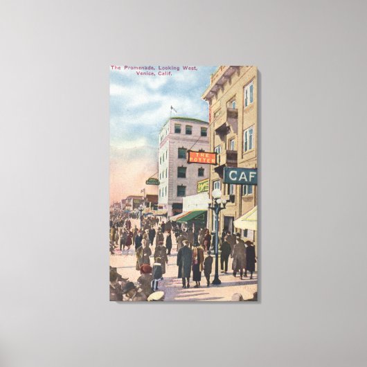 Western Uitzicht van de Promenade Canvas Afdruk (Voorkant)