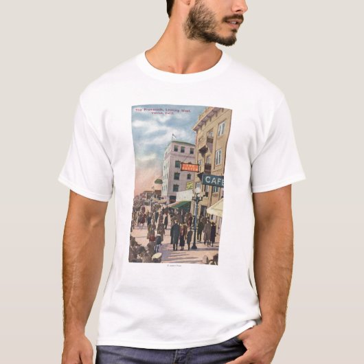 Western Uitzicht van de Promenade T-shirt (Voorkant)