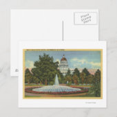 Western Uitzicht van het staatskapitaal Briefkaart (Voorkant / Achterkant)