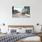 Western Uitzicht van Holly Street van YMCA Bldg Canvas Afdruk (Insitu (Slaapkamer))