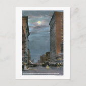 Western Uitzicht van Riverside Avenue te Night Briefkaart (Voorkant)