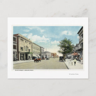 Western Uitzicht van State Street Briefkaart