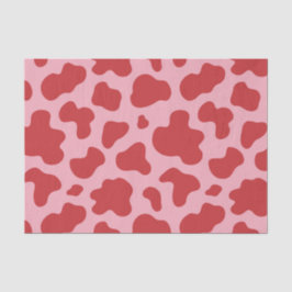 Western Valentines Day Cow Print Cowgirl Pink Red Tissuepapier