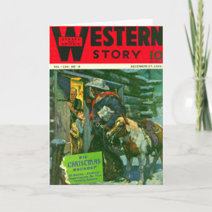 Western Verhaal 1941 Kerst magazine cover Feestdagen Kaart