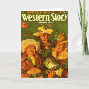 Western Verhaal Magazine 1931 Kerst Feestdagen Kaart