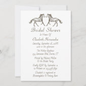 Western Vrijgezellenfeest Paarden Bruin Paardenspo Kaart (Voorkant)