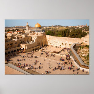 Western Wall in Jerusalem ( Wall of Sorrow) Poster