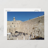 Western Wall, Israel Briefkaart (Voorkant / Achterkant)
