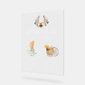 Western Watercolor Bride & Groom Signature Boisson (Angle)