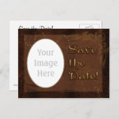 Western Wedding Enregistrer la date modèle de cart (Devant / Derrière)