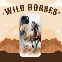 Western Wild Horse iPhone / coque ipad