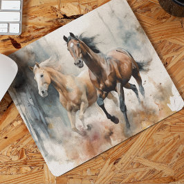 Western wild paard mousepad muismat