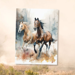 Western Wilde Paard Briefkaart
