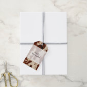 Western Wit Bruin Zwart Koeienhuid Cadeaulabel (Met Touw)