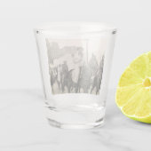 Western zout grasspoor Ride Houston Rodeo Parade Shot Glas (Achterkant)