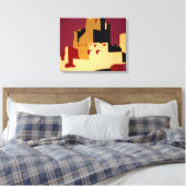 Western - zuidwest - WPA Canvas Afdruk (Insitu (Slaapkamer))