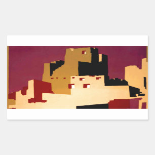 Western - zuidwest - WPA Rechthoekige Sticker