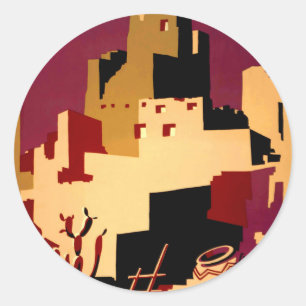 Western - zuidwest - WPA Ronde Sticker