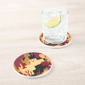 Western - zuidwest - WPA Zandsteen Onderzetter (Zijkant)