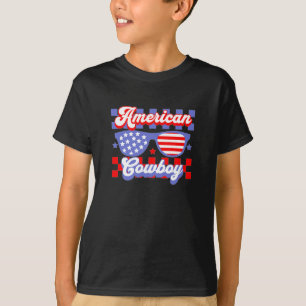 Westerne Amerikaanse Cowboy Patriotic T-shirt