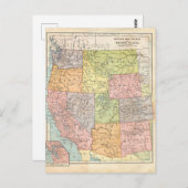 Westerne Amerikaanse  kaart (Voorkant / Achterkant)