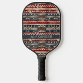 Westerne Amerikaanse vlag Pickleball Paddle (Voorkant)