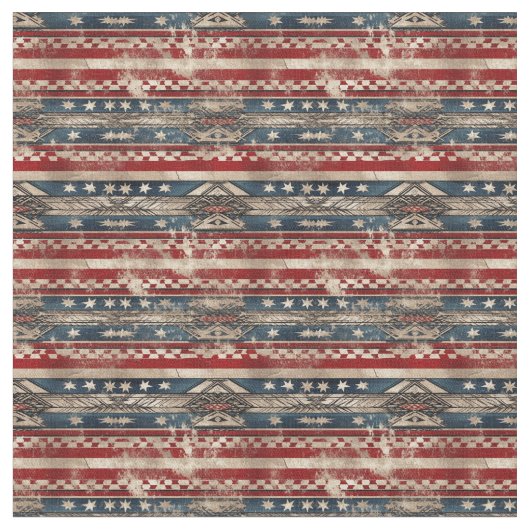 Westerne Amerikaanse vlag Stof (Close Up)