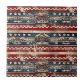 Westerne Amerikaanse vlag Tegeltje (Voorkant)