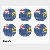 Westerne Australische vlag Ronde Sticker (Vel)