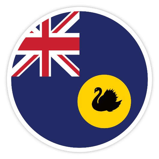 Westerne Australische vlag Sticker
