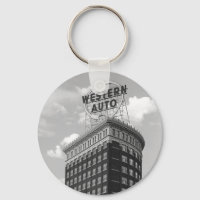 Westerne Auto Sign Black & White Architecture Foto