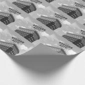 Westerne automatische halfcilindrische constructie cadeaupapier (Hoek)